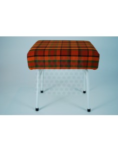 Orange plaid Westfalia Late Bay Buddy Seat same as Original 2
