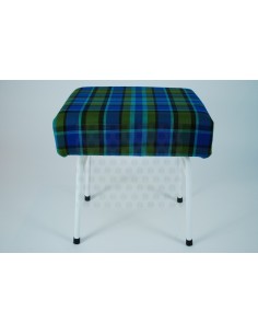 Blue plaid Westfalia late bay buddy seat same as original 2