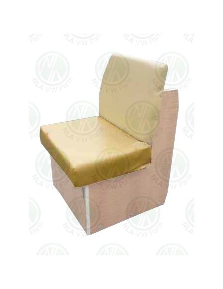Westfalia Mustard Vinyl Cover for Rear Facing Wooden Buddy Seat Bottom in Early Bay 1968-1974 the same as Original