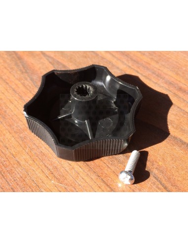 Westfalia Louvre Window Knob in Black, T2 Bay 1968-1979