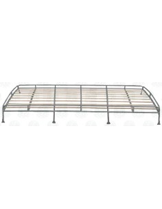 Top quality low profile 3.1m silver powder coated steel Roof Rack for VW T2 Bay with Solid Beech Slats 2