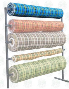 Westfalia Blue Plaid Seat Cloth as Original by the Metre 2