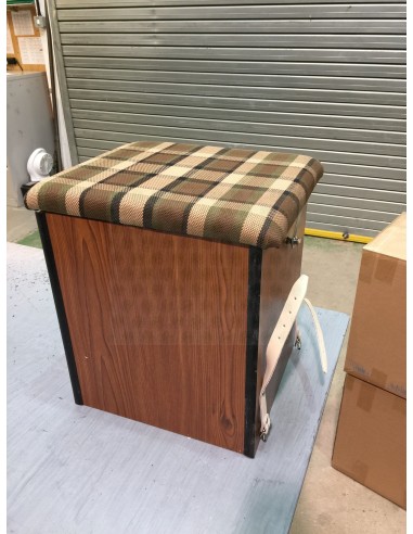 Westfalia Helsinki Wood Buddy Seat / Storage Box in Beige