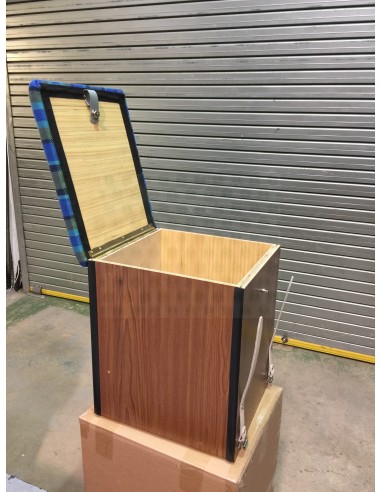 Westfalia Helsinki Wood Buddy Seat / Storage Box in Blue