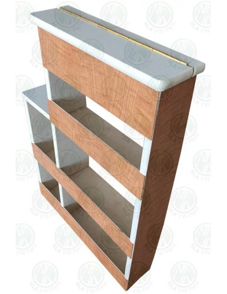 S042 spice rack with white and grey lines lid