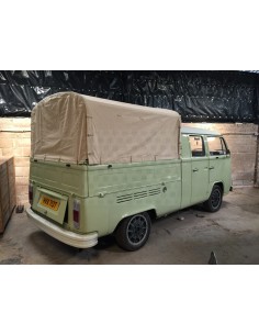 Heavy Duty waterproof cotton Canvas fits original Steel Hoops for loading bed on VW T2 Bay Crew /Double cab 68-79 2