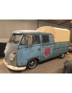 Heavy Duty waterproof cotton Canvas fits original Steel Hoops for loading bed on VW T2 Splits Crew /Double cab 50-67 2