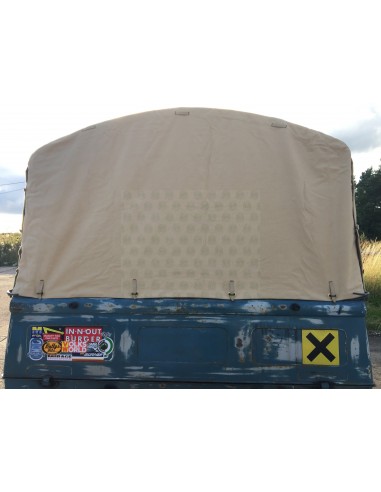 Heavy Duty waterproof cotton Canvas fits original Steel Hoops for loading bed on VW T2 Splits Single Cab 1950-1967