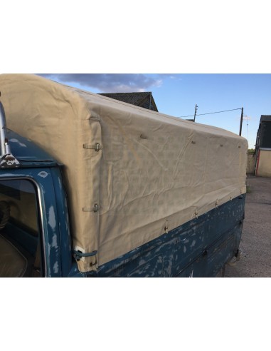 Heavy Duty waterproof cotton Canvas fits original Steel Hoops for loading bed on VW T2 Splits Single Cab 1950-1967