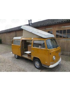 German Quality Early Bay Roof Canvas 3 Windows in Tan 2