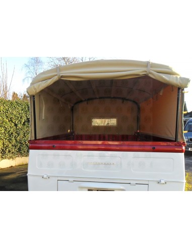 Heavy Duty waterproof cotton Canvas fits original Steel Hoops for loading bed on VW T2 Splits Single Cab 1950-1967