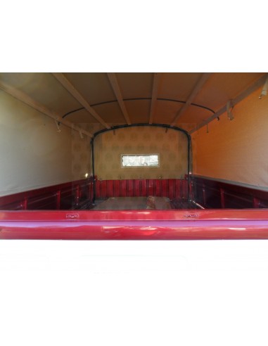 Heavy Duty waterproof cotton Canvas fits original Steel Hoops for loading bed on VW T2 Splits Single Cab 1950-1967