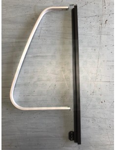 VW T2 Aluminum quarter light bar Black & D-Frame silver LHS 2