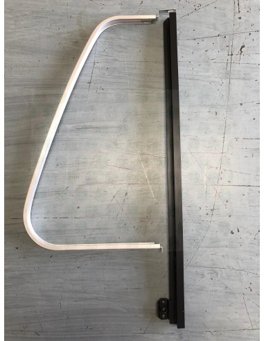 VW T2 Aluminum quarter light bar Black & D-Frame silver LHS