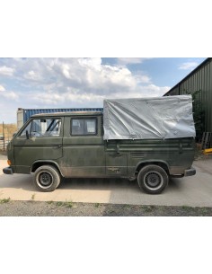 VW T25 DOKA PVC Cover with front metal bow for original steel frame 2