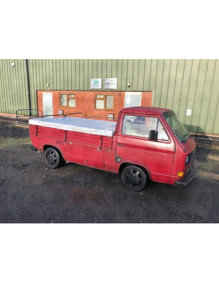 VW T25 DOKA PVC Cover with front metal bow for original steel frame