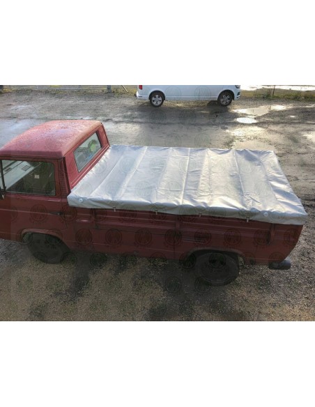 VW T25 DOKA PVC Cover with front metal bow for original steel frame VW T25 DOKA PVC Cover with front metal bow for original steel frame