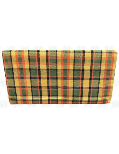 Westfalia Helsinki wedge foam cover in Yellow plaid for the side seat