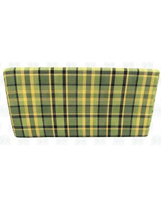 Westfalia Helsinki wedge foam cover in Green plaid for the side seat 2
