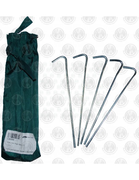 Steel Tent Pegs with Bag