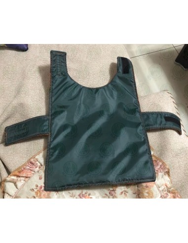 NLA Westfalia green plain material dog coat double sided with waterproof layer inside large