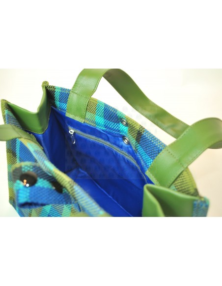 NLA Westy Westfalia hand bag in Green plaid