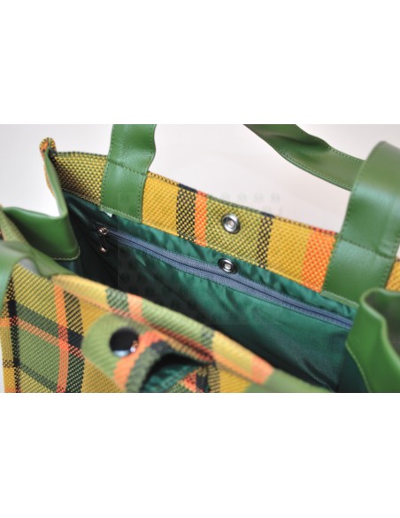 NLA Westy Westfalia hand bag in Green plaid