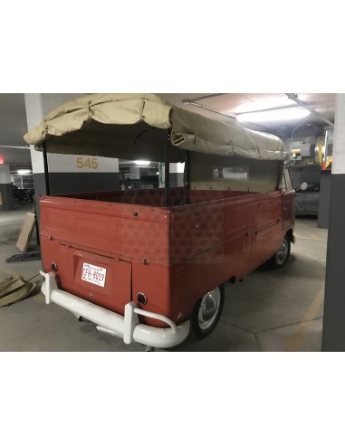 Heavy Duty waterproof cotton Canvas fits original Steel Hoops for loading bed on VW T2 Splits Single Cab 1950-1967