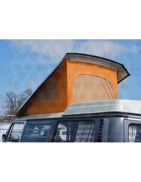 VW T2 Early Bay Roof Canvas, 3 Windows, Orange