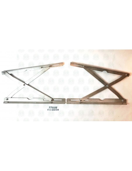 Late Bay T2 Westfalia Stainless Steel Roof Hinges 1973-79
