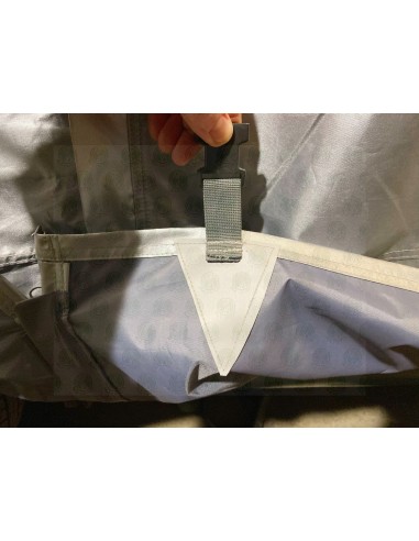 Deluxe Water-Resistant Breathable Air-Vented Silver Van Cover