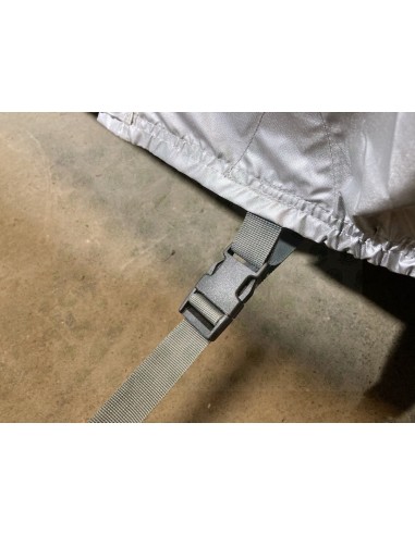 Deluxe Water-Resistant Breathable Air-Vented Silver Van Cover