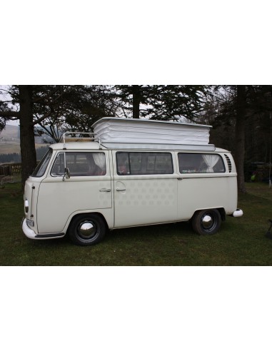Devon Pop Top Roof Bellow white PVC with Concertina sides for VW Bay 68-75
