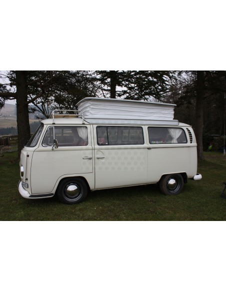 Devon Pop Top Roof Bellow white PVC with Concertina sides for VW Bay 68-75