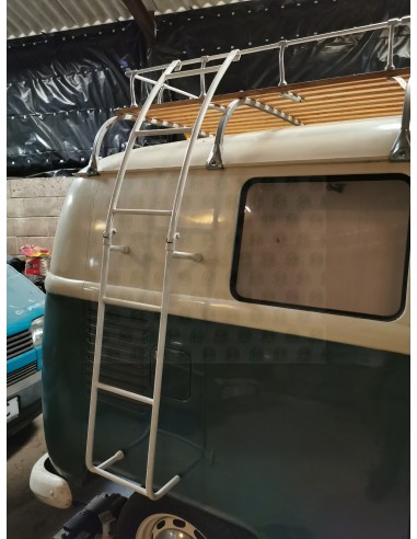 Westfalia White Powder Coated Steel Folding Ladder