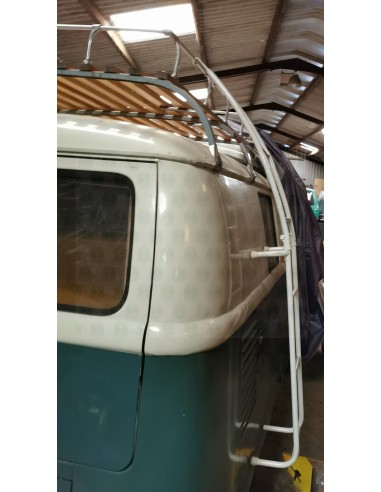 Westfalia White Powder Coated Steel Folding Ladder