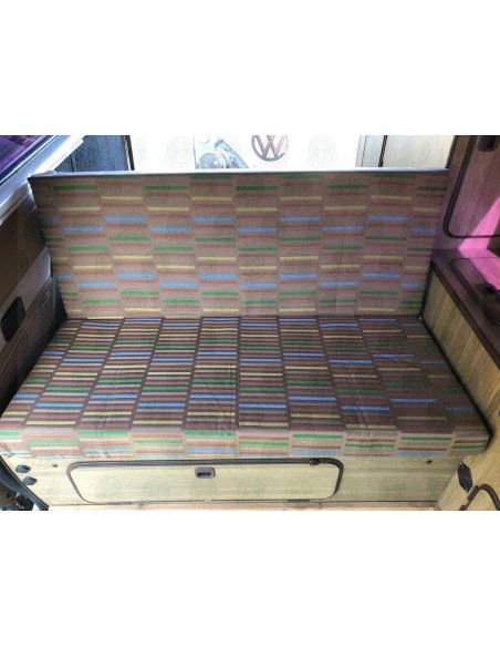 VW Westfalia T25 Van Dyck EN Dark Brown Backrest 3/4 Width Cover for Rock and Roll Seat