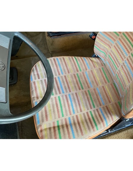 VW Westfalia T25 Front Seat Bottom Cover in Gazelle EP Light Brown