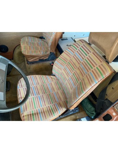 VW Westfalia T25 Front Seat Backrest Cover in Gazelle EP Light Brown