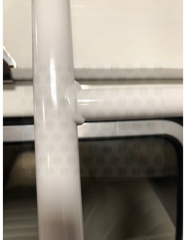 White Powder Coated Steel Folding Ladder for NLA VW Roof Rack