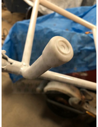 White Powder Coated Steel Folding Ladder for NLA VW Roof Rack