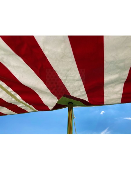 Campervan Caravan Awning Sun Canopy Red & White 2.6 x 2m