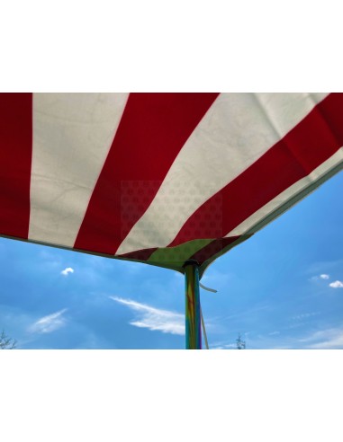 Campervan Caravan Awning Sun Canopy Red & White 2.6 x 2m