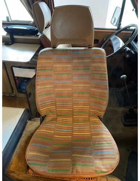 VW Westfalia T25 Front Seat Backrest Cover in Gazelle EP Light Brown