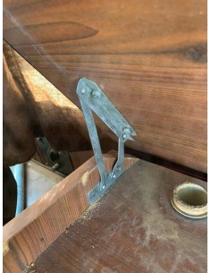 A pair of S/S Hinges for Westfalia Berlin Deluxe Sink/Cooker Unit Lid 2
