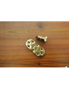 Brass Double jointed oval hinge for Westfalia folding table in Düsseldorf and Oxford models 2