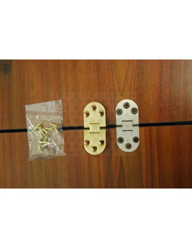 Brass Double jointed oval hinge for Westfalia folding table in Düsseldorf and Oxford models