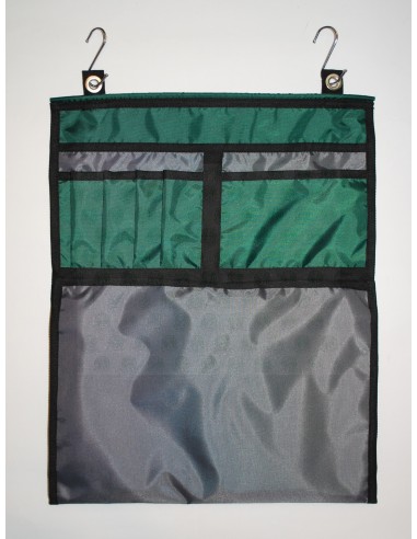 12 Pocket Green and Grey Tent Tidy