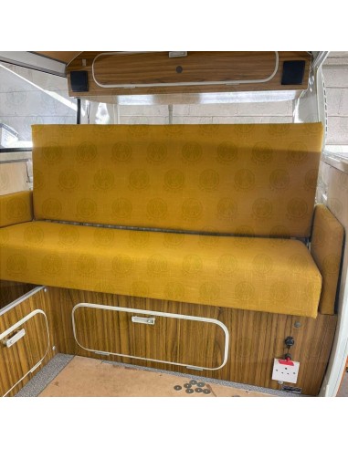 Westfalia Stockholm Mustard Yellow Fabric Foam Cover Over Engine Bay without Space for Spare Wheel, Early Bay 1967-1973