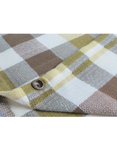 Very Early Bay Curtain, Front cab window RHS with hooks 2